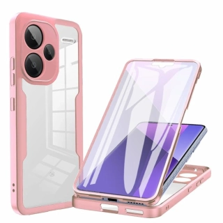 Pouzdro Xiaomi Redmi Note 13 Pro+ 5G Techsuit - ColorVerse 360 Series + ochrana obrazovky, růžové