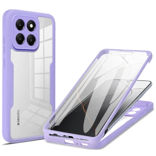 Pouzdro Xiaomi 14 Techsuit - ColorVerse 360 Series + ochrana obrazovky, fialové