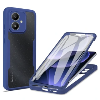 Pouzdro Xiaomi Redmi 13C 5G / Poco M6 Techsuit - ColorVerse 360 Series + ochrana obrazovky, modré