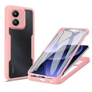 Pouzdro Xiaomi Redmi 13C 5G / Poco M6 Techsuit - ColorVerse 360 Series + ochrana obrazovky, růžové