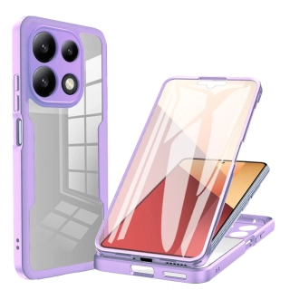 Pouzdro Xiaomi Redmi Note 13 4G Techsuit - ColorVerse 360 Series + ochrana obrazovky, fialové