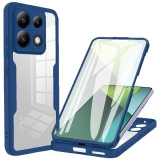 Pouzdro Xiaomi Redmi Note 13 Pro 5G / Poco X6 Techsuit - ColorVerse 360 Series + ochrana obrazovky, modré