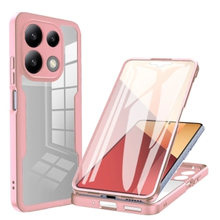 Pouzdro Xiaomi Redmi Note 13 5G Techsuit - ColorVerse 360 Series + ochrana obrazovky, růžové