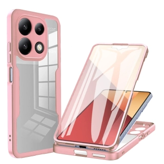 Pouzdro Xiaomi Redmi Note 13 Pro 4G / Poco M6 Pro 4G Techsuit - ColorVerse 360 Series + ochrana obrazovky, růžové