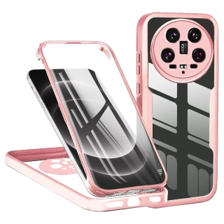 Pouzdro Xiaomi 14 Ultra Techsuit - ColorVerse 360 Series + ochrana obrazovky, růžové