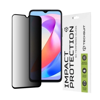 Tvrzené sklo 111D Honor 400 Smart / 200 Smart / 90 Smart / X7d / X7b / X7c, Full Glue Privacy černé