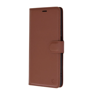 Pouzdro Honor Magic5 Pro, Techsuit Leather Folio, hnědé