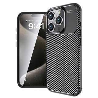 Kryt iPhone 16 Pro Max, Techsuit CarbonFiber černý