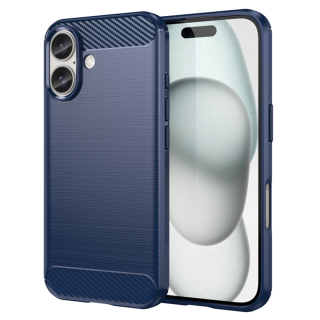 Kryt iPhone 16 Armored Carbon modrý