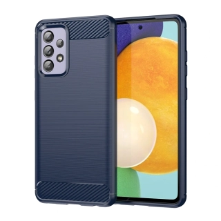 Kryt Samsung Galaxy A23 4G / A23 5G Armored Carbon modrý