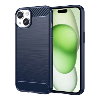 Kryt iPhone 15 Armored Carbon modrý