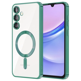 Kryt Samsung Galaxy A35 5G Techsuit Luxury Crystal MagSafe - zelený