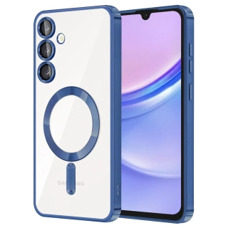 Kryt Samsung Galaxy A15 4G / A15 5G Techsuit Luxury Crystal MagSafe - tmavě modrý