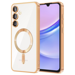 Kryt Samsung Galaxy A15 4G / A15 5G Techsuit Luxury Crystal MagSafe - zlatý