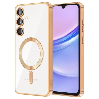 Kryt Samsung Galaxy A17 4G/5G Techsuit Luxury Crystal MagSafe - zlatý