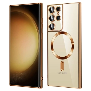 Kryt Samsung Galaxy S23 Ultra 5G Techsuit Luxury Crystal MagSafe - zlatý
