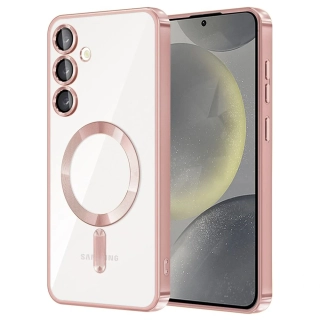 Kryt Samsung Galaxy S24 Plus Techsuit Luxury Crystal MagSafe - růžový