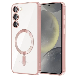 Kryt Samsung Galaxy S23 FE 5G Techsuit Luxury Crystal MagSafe - růžový