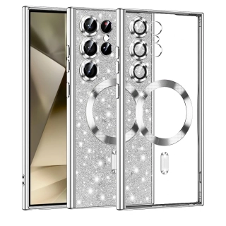 Kryt Samsung Galaxy A15 4G / A15 5G Techsuit Luxury Glitter MagSafe - stříbrný