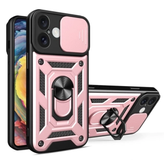 Kryt iPhone 16 Plus, Techsuit CamShield Pro rose gold