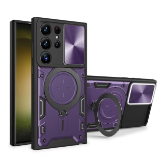 Kryt Samsung Galaxy S23 Ultra Techsuit CamGuard Pro - fialový