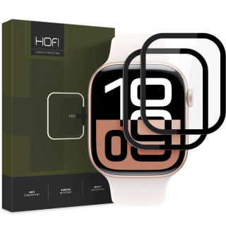 Tvrzené hybridní sklo APPLE WATCH 10 (46MM) HOFI Hybrid Pro+ 2ks černé