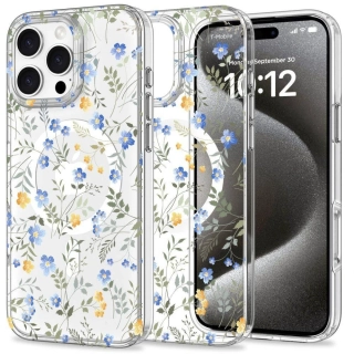 Kryt Samsung iPhone 16 Pro Max Tech-Protect MagMood MagSafe Spring Flowers transparent