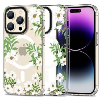 Kryt Samsung iPhone 15 Pro Tech-Protect MagMood MagSafe Spring Daisy transparent