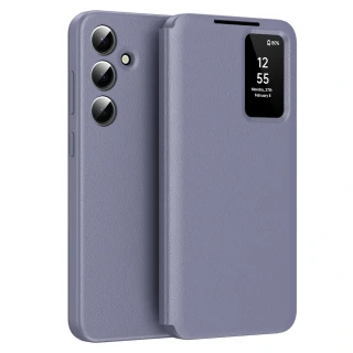 Pouzdro Samsung Galaxy A18 5G / A17 4G/5G / A26 5G / M17 Smart View Techsuit, fialové