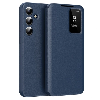 Pouzdro Samsung Galaxy A55 5G Smart View Techsuit, modré