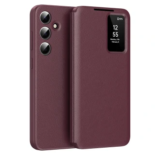Pouzdro Samsung Galaxy A18 5G / A17 4G/5G / A26 5G / M17 Smart View Techsuit, červené