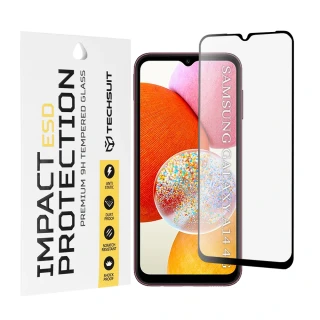 Tvrzené sklo Samsung Galaxy A14 4G/5G, ESD Glass, černé
