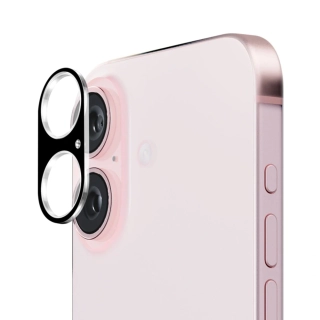 Sklo pro celý fotoaparát iPhone 16 / 16 Plus – černé