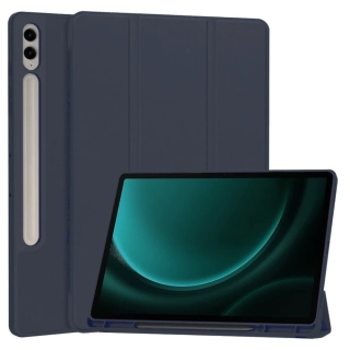 Pouzdro pro tablet Samsung Galaxy Tab S9 FE Plus, Flex Trifold, dark blue