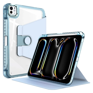Pouzdro pro tablet iPad Pro 13 (2024), Crystal Vision, modré