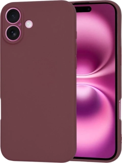 Kryt iPhone 16 Plus, Techsuit SoftFlex - plum red