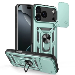 Kryt iPhone 17 Pro Max, Techsuit CamShield Pro green