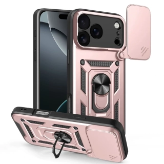 Kryt iPhone 17 Pro Max, Techsuit CamShield Pro rose gold