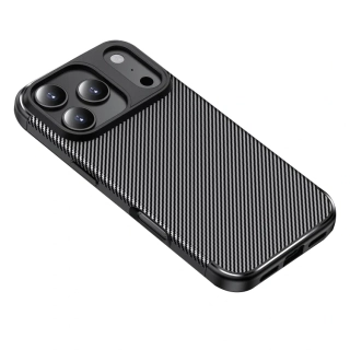 Kryt iPhone 17 Pro Max, Techsuit CarbonFiber černý