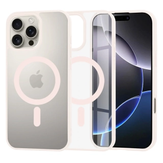 Kryt iPhone 16 Pro Max, Techsuit - MagSafe Pro, růžový