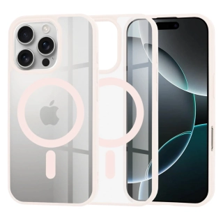 Kryt iPhone 16 Pro, Techsuit - MagSafe Pro, růžový