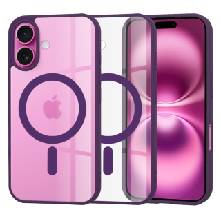 Kryt iPhone 16 Plus, Techsuit - MagSafe Pro, fialový