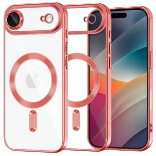 Kryt iPhone 17 Air Techsuit Luxury Crystal MagSafe - červený