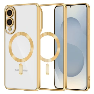 Kryt Samsung Galaxy S25 EDGE Techsuit Luxury Crystal MagSafe - zlatý