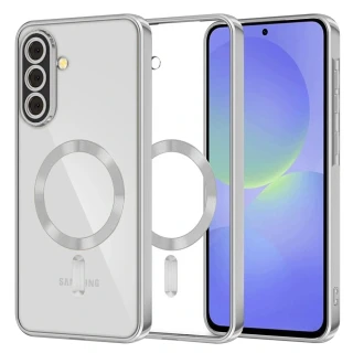 Kryt Samsung Galaxy A36 5G / A56 5G Techsuit Luxury Crystal MagSafe - stříbrný