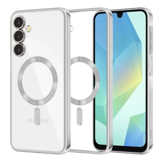 Kryt Samsung Galaxy A16 4G/5G Techsuit Luxury Crystal MagSafe - stříbrný