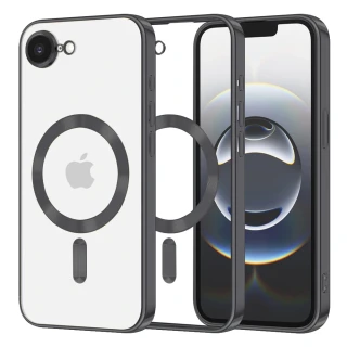 Kryt iPhone 16e Techsuit Luxury Crystal MagSafe - černý