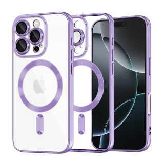 Kryt iPhone 16 Pro Techsuit Luxury Crystal MagSafe - fialový