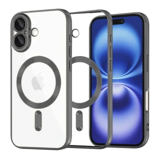 Kryt iPhone 16 Techsuit Luxury Crystal MagSafe - černý