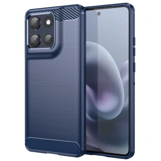 Kryt Motorola Moto G86, Armored Carbon modrý